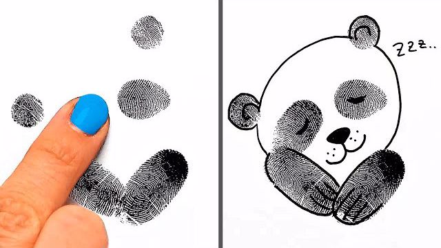 ۳۵ ترفند نقاشی با انگشت برای سرگرم شدن کودکان در خانه